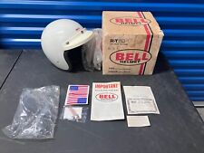 Bell RT 1974 Helmet White Motorcycle Racing R T Motocross w/Box & 520 Visor for sale  Shipping to South Africa