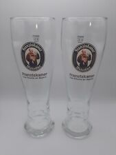 Franziskaner German Weissbier 0.5L 9.5" Tall Beer Glass Set West Germany  for sale  Shipping to South Africa