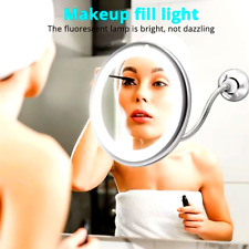 Maquillaje Espejo De Aumento 10x Con Luz LED Cuello Ultra Flexible Succión 360° segunda mano  Embacar hacia Argentina