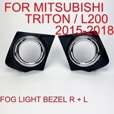 Moldura para farol de neblina moldura tampa acabamento quadro para Mitsubishi Triton / L200 2015-2018 Pickup, usado comprar usado  Enviando para Brazil