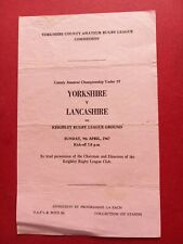 Yorkshire lancashire 1967 for sale  BINGLEY