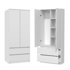 White wardrobe modern for sale  LEICESTER