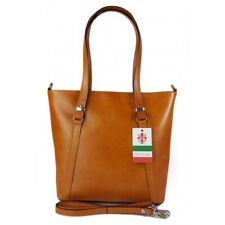 Klasyczna Włoska torebka skórzana na ramię mieści A4 ,Vera Pelle ,  Camel MVN14C na sprzedaż  PL