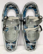 LL Bean Youth Snowshoes Winter Walker 19" for 50 to 110 lbs Camo Blue VGUC for sale  Shipping to South Africa