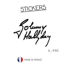 Sticker signature johnny d'occasion  Garges-lès-Gonesse