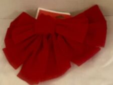 9 red velvet wreath bows for sale  Marshall