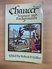 1977 "CHAUCER - SOURCES & BACKGROUNDS" PAPERBACK BOOK (P4) for sale  Shipping to South Africa