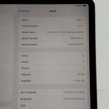 Wi-Fi quebrado somente Apple iPad Pro 11" 4ª geração 128GB cinza espacial MNXD3LL/A rachado, usado comprar usado  Enviando para Brazil