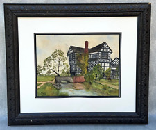 H. THORNHILL 1935 PINTURA ORIGINAL ANTIGA PAISAGEM BRITÂNICA CASA VITORIANA comprar usado  Enviando para Brazil