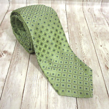 Gravata Nordstrom masculina toda de seda verde geométrica carreira escritório comprar usado  Enviando para Brazil