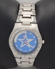 Relógio analógico masculino Cawboys estrela redonda tom prata estojo pulseira link J7 comprar usado  Enviando para Brazil