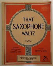 Saxophone waltz. berry for sale  LONDON