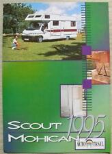 PEUGEOT SCOUT & MOHICAN MOTORHOMES By AUTO TRAIL Sales Leaflet 1995, used for sale  Shipping to South Africa