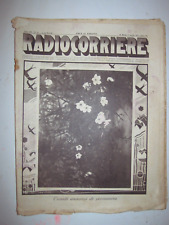 ANNATA 1931 RIVISTA RADIOCORRIERE-4 NUM. (N 13-N 18-N 19 E 22) MOLTE PUBBLICITA', usato usato  Italia