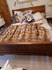 Wooden sleigh bed for sale  STEVENAGE