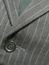 Giacca tuta Pierre Cardin 100% pura lana nuova circonferenza petto 40 panno nero con gesso usato  Spedire a Italy