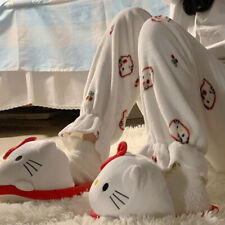 Calça pijama Hello Kitty lã estilo Y2K fofa ajuste confortável roupa íntima comprar usado  Enviando para Brazil