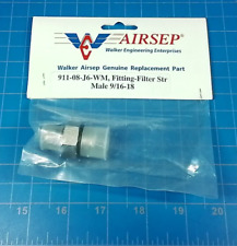 Used, Airsep 911-08-J6-WM Straight O-ring Male 9/16-18 Male Flare (Lot of 6) (w) for sale  Shipping to South Africa