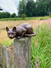 Katze bronze skulptur gebraucht kaufen  Velbert-Langenberg