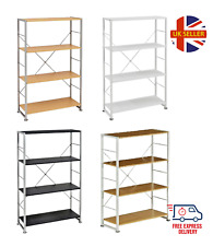 Used, 4 Tier Bookshelf Tall Bookcase Shelves Display Open Modern Storage Organiser for sale  Shipping to South Africa