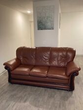 Brown leather three for sale  Decatur