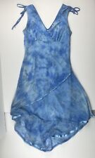Vestido feminino júnior TABOO azul chiffon bainha assimétrica tamanho médio glitter, usado comprar usado  Enviando para Brazil