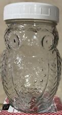 Owl Glass Jar Storage For Sugar, Salt, Flour Etc.. Holds About 16 Oz No Cracks for sale  Shipping to South Africa
