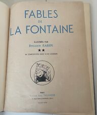 Fables fontaine benjamin d'occasion  Cogolin