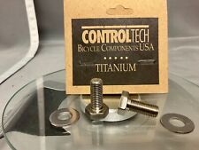 NOS Vintage CONTROLTECH USA TITANIUM crank bolts / crank screw M8x1x19mm for sale  Shipping to South Africa