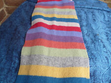 Stripey woollen scarf for sale  RYE