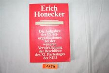 Erich honecker die gebraucht kaufen  Riesa-Canitz,-Merzdorf