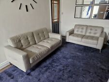 Seater grey leather for sale  CHEADLE