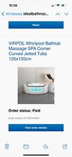 New corner whirlpool for sale  COLCHESTER