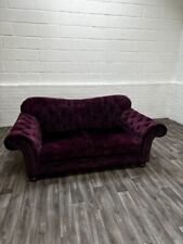 Velvet purple couch for sale  CROWTHORNE