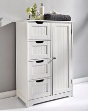 Bathroom Cabinet Cupboard 4 Drawer 1 Door Colonial Storage  Multi Unit White for sale  Shipping to South Africa