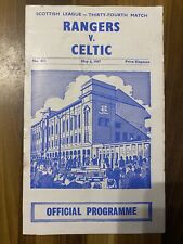 Rangers celtic programme for sale  ERSKINE