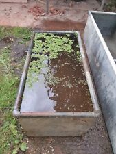 Galvanise tank garden water feature Trough Planter Wall Retainer, used for sale  BURTON-ON-TRENT