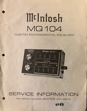 Original mcintosh mq104 for sale  Upper Marlboro