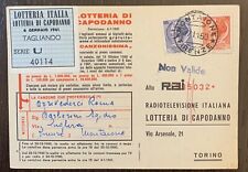 Cartolina lotteria italia usato  Milano