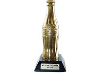 Coca-Cola All Star Salesman's Award 1950 botella de oro con base de madera, usado segunda mano  Embacar hacia Argentina