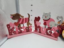 Wooden valentines sign for sale  Shipping to Ireland