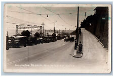 Cartão postal Valparaíso Chile Balneário trem recreado vista ferroviária 1928 foto RPPC comprar usado  Enviando para Brazil