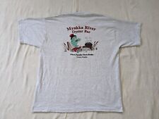Camiseta Vintage Myakka River Oyster Bar Venecia Florida Gris Hecha en EE. UU.  segunda mano  Embacar hacia Argentina