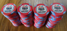100 Used $500,000 World Circuit Of Poker WCOP Chips Replica Standard 39mm Size for sale  Shipping to South Africa