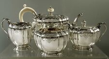 English Sterling Tea Set    1929 HAND DECORATED, used for sale  Shipping to Canada