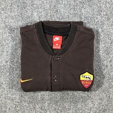 Camisa masculina AS Roma XL marrom amarela Nike Henley futebol listrado logotipo comprar usado  Enviando para Brazil