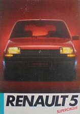 Renault supercinque page for sale  STAFFORD