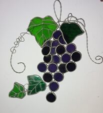 grapes glass stained vintage for sale  Chino