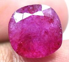 5.75 Ct Natural Utah Pink/Red Bixbite Beryl CERTIFIED Top Quality Cushion Gem !! for sale  Shipping to South Africa