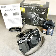 Nikon COOLPIX A900 20.0 MP Digital Camera Black Boxed W/ New Charger And SD Card, used for sale  Shipping to South Africa